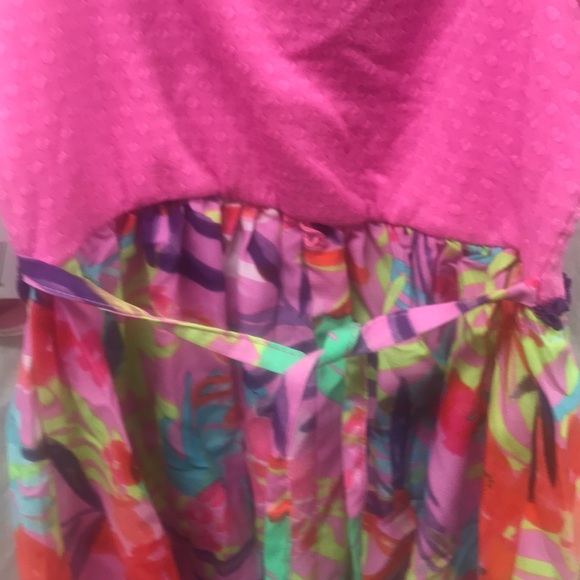 Youngland Girls Hankercheif Dress w/Necklace - Picture 5 of 5